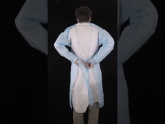 Hospital/Clinic Use Disposable CPE Protective Clothing With Thumb Cuffs Medical Use Plastic gown