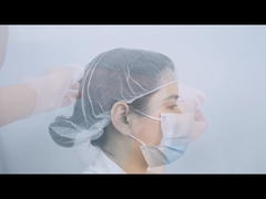 Siyah / Beyaz Tıbbi Tek Kullanımlık Başlık / Tek Kullanımlık Saç Ağları / Naylon Malzeme kapağı