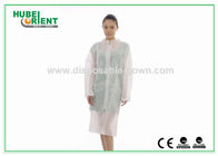 MP SMS Tyvek Nonwoven Material Single Use Lab Coat With Zip Closure