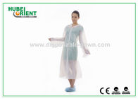 Waterproof Protective Disposable Medical Gowns / PE Hospital Gowns For Women