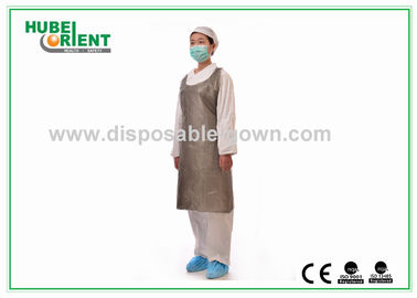 Eco-friendly Blue Disposable Use Plastic Aprons With Embossed Or Smooth Surface For Factory