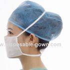 Single Use Nonwoven Tie On Face Mask 17.5x9.5cm For Hospital In Medical Environment