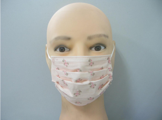 3ply Cartoon Printed Disposable Kid Face Mask With Latex Free Elastic Rubber